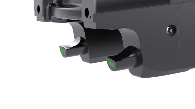 Das sensorbasierte Verriegelungssystem "Locksense" in den XTR-Tiltrotatoren von Steelwrist kommt ohne Fanghaken bzw. Klauen aus. Ein Positionssensor "merkt", ob ein Anbaugerät im Schnellwechsler ist oder nicht. | Foto: Steelwrist Das sensorbasierte Verriegelungssystem "Locksense" in den XTR-Tiltrotatoren von Steelwrist kommt ohne Fanghaken bzw. Klauen aus. Ein Positionssensor "merkt", ob ein Anbaugerät im Schnellwechsler ist oder nicht. | Foto: Steelwrist