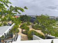 Ein Park auf dem Dach