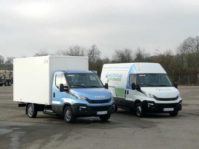 Zwei von vielen Möglichkeiten: Den Daily mit Gasantrieb gibt es in mannigfacher Ausführung.