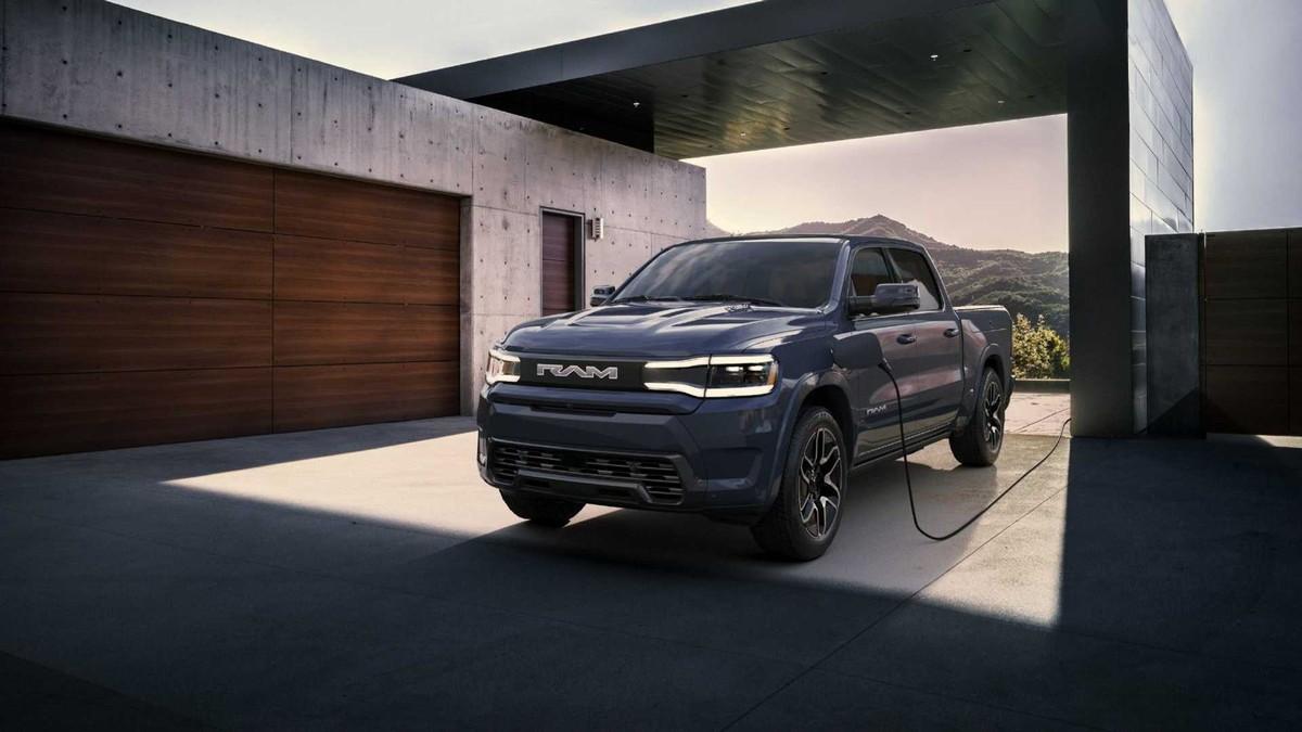 Über detaillierte technische Daten des E-Pick-up schweigt sich die Stellantis-Gruppe noch aus. | Foto: Ram Truck Über detaillierte technische Daten des E-Pick-up schweigt sich die Stellantis-Gruppe noch aus. | Foto: Ram Truck