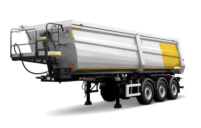 Der Rahmen des Strong Master besteht aus hochfestem Stahl S700, seine Kastenmulde mit 26 bis 33 m3 Fassungsvermögen ist aus verschleißfestem Stahl Hardox 450 gefertigt. | Foto: Wielton Der Rahmen des Strong Master besteht aus hochfestem Stahl S700, seine Kastenmulde mit 26 bis 33 m3 Fassungsvermögen ist aus verschleißfestem Stahl Hardox 450 gefertigt. | Foto: Wielton