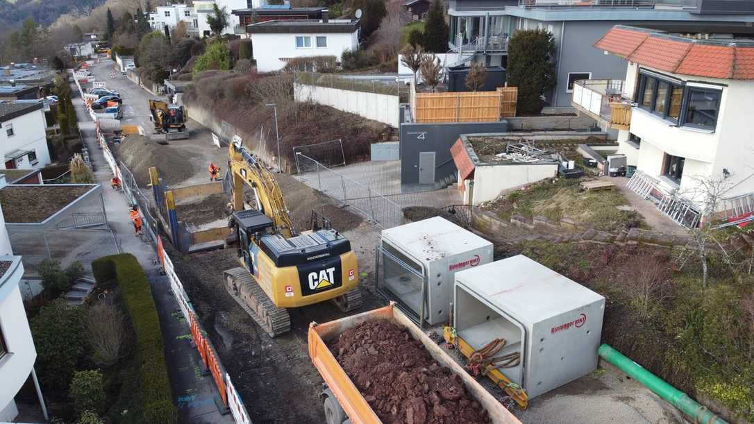 Hermann-Hesse-Bahn mit neuer Entwässerung in Calw-Heumaden Hermann-Hesse-Bahn mit neuer Entwässerung in Calw-Heumaden