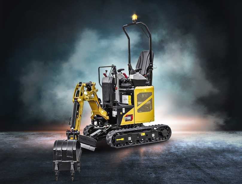 Sany's neuer Mikrobagger SY10U: Mit einer variablen Spurweite von nur 745 bis 1.100 Millimetern passt er sogar durch Standardtüren. | Foto: Sany