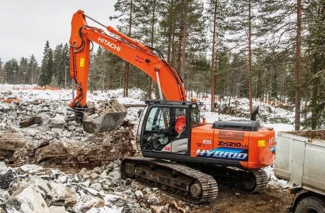 Hitachis Hybridbagger: Intelligente Leistungsverteilung Hitachis Hybridbagger: Intelligente Leistungsverteilung