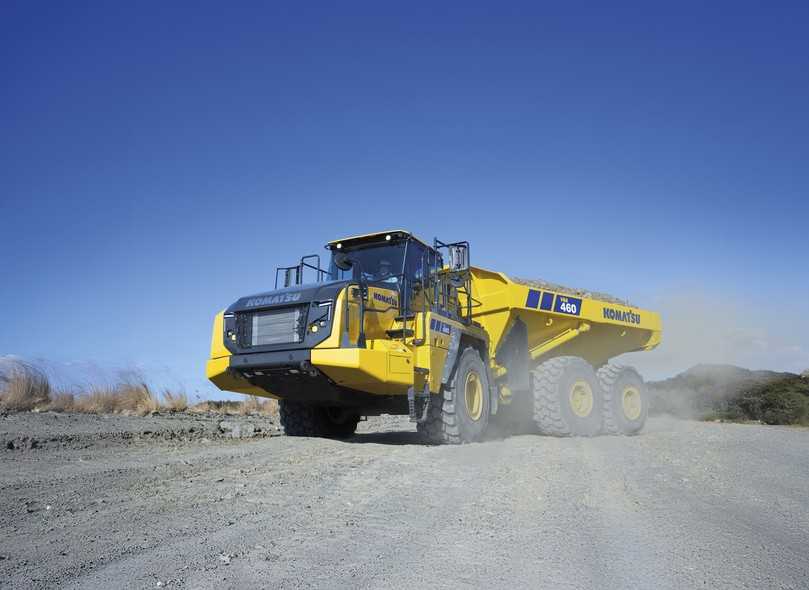 Der Komatsu Muldenkipper HD605-10 wird bei den Demos seine Leistungsfähigkeit unter realistischen Einsatzbedingungen unter Beweis stellen. | Foto: Schlüter Der Komatsu Muldenkipper HD605-10 wird bei den Demos seine Leistungsfähigkeit unter realistischen Einsatzbedingungen unter Beweis stellen. | Foto: Schlüter