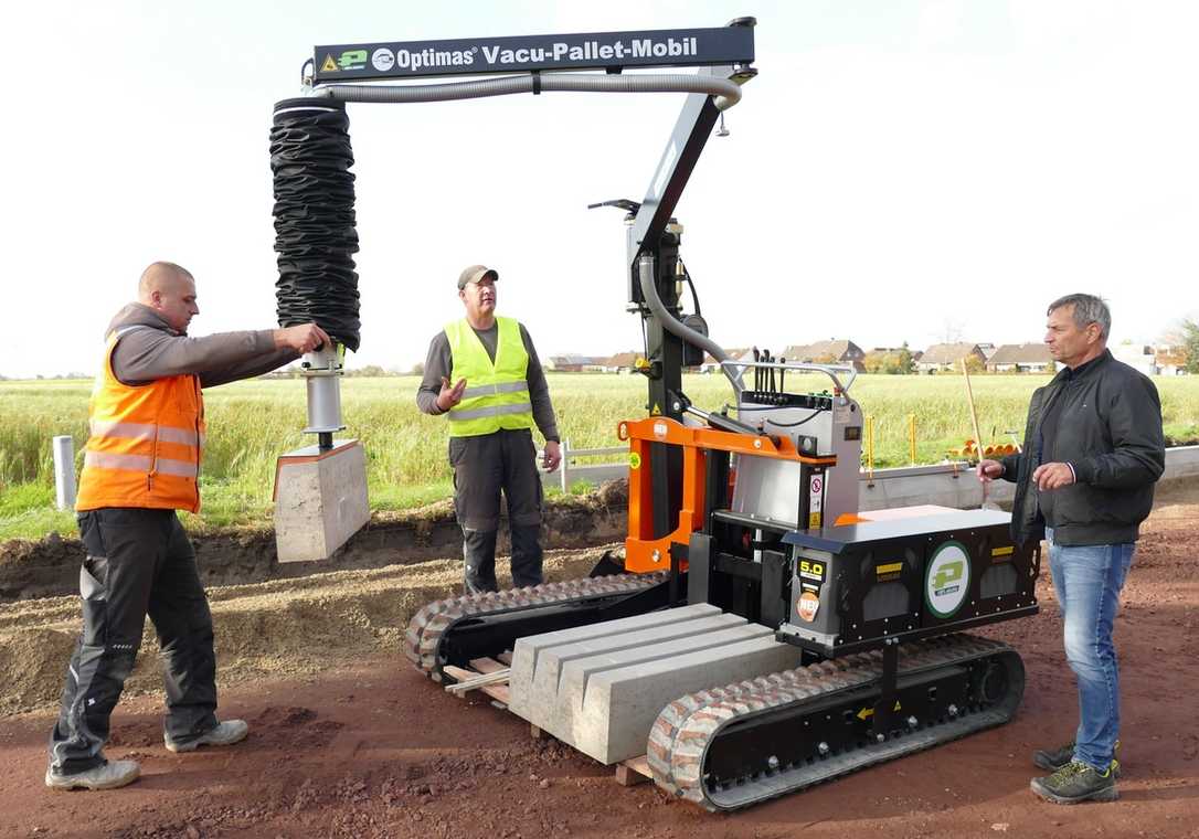 Das Vacu-Pallet-Mobil E von Optimas ist ein leiser Helfer Das Vacu-Pallet-Mobil E von Optimas ist ein leiser Helfer
