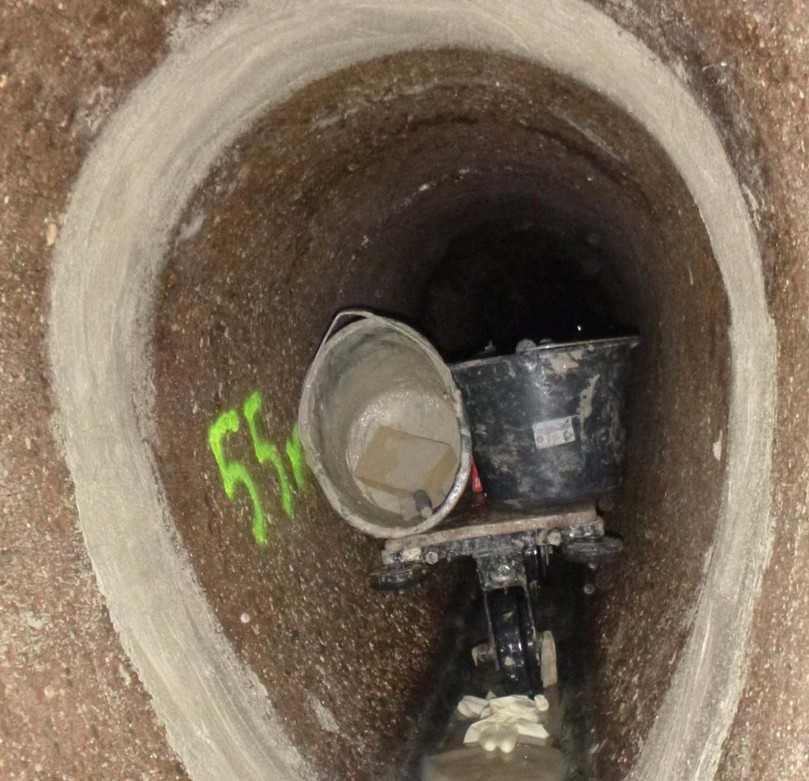 Die eingewachsenen Wurzeln wurden entfernt, und die Muffen mit einem speziell abgestimmten Mörtel abgedichtet. | Foto: Katec Die eingewachsenen Wurzeln wurden entfernt, und die Muffen mit einem speziell abgestimmten Mörtel abgedichtet. | Foto: Katec