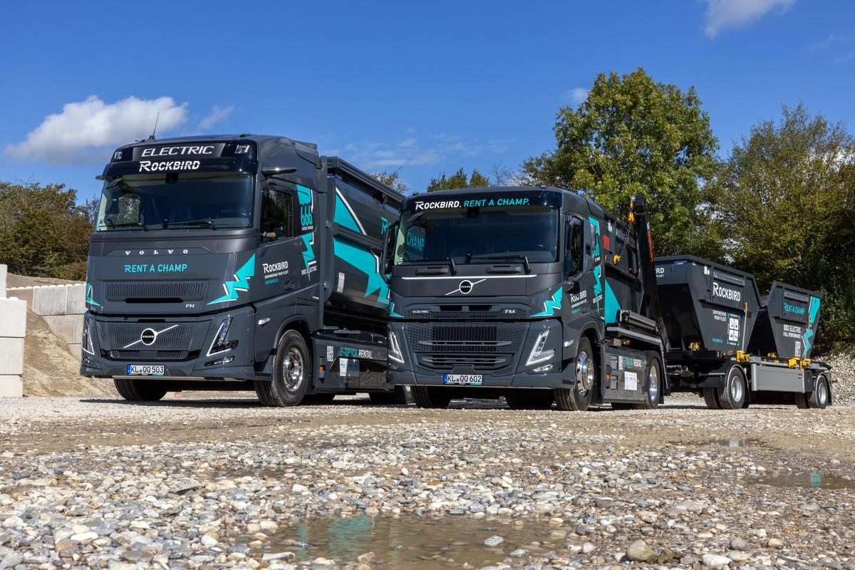 Rockbird hat zwei weitere E-Laster für den Bau
für 2025 in der Pipeline. | Foto: Volvo Trucks Rockbird hat zwei weitere E-Laster für den Bau
für 2025 in der Pipeline. | Foto: Volvo Trucks