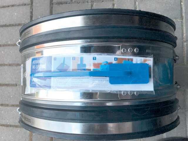 Kostenlos: Das RE-System gehört zum Lieferumfang der Edelstahl-Kupplung N/H und Manschettendichtungen Typ 2B von Steinzeug-Keramo. | Foto: Steinzeug-Kermo