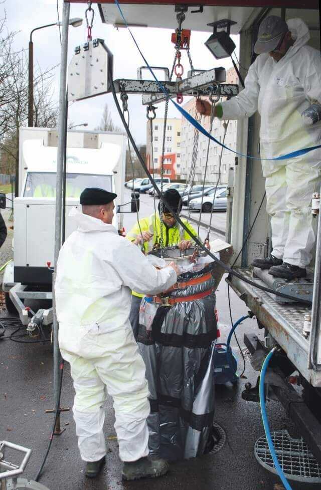 Schacht-Sanierung in Stendal: Ersteinsatz für Vertiliner