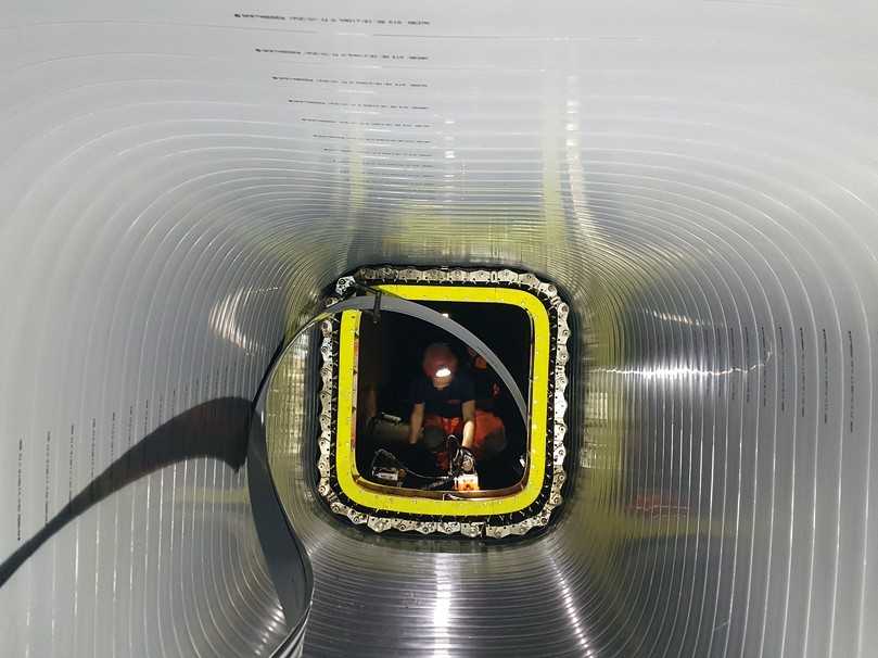 Das Wickelrohr-Lining… | Foto: Swietelsky-Faber Kanalsanierung Das Wickelrohr-Lining… | Foto: Swietelsky-Faber Kanalsanierung