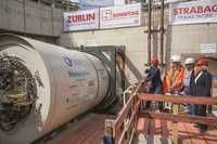 Tunnelbohrer geht auf Tauchgang