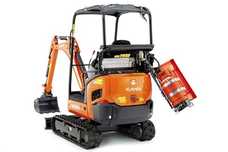 Kubota-Minibagger KX019-4 LPG läuft abgasarm mit Autogas