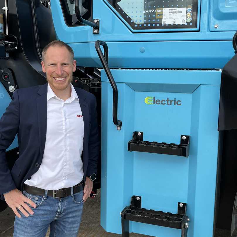 Fokus auf den Nutzen: Für Sany-Manager Timm Hein setzen sich Elektromaschinen nur dort durch, wo die Infrastruktur und der wirtschaftliche Vorteil passen. | Foto: Sany
