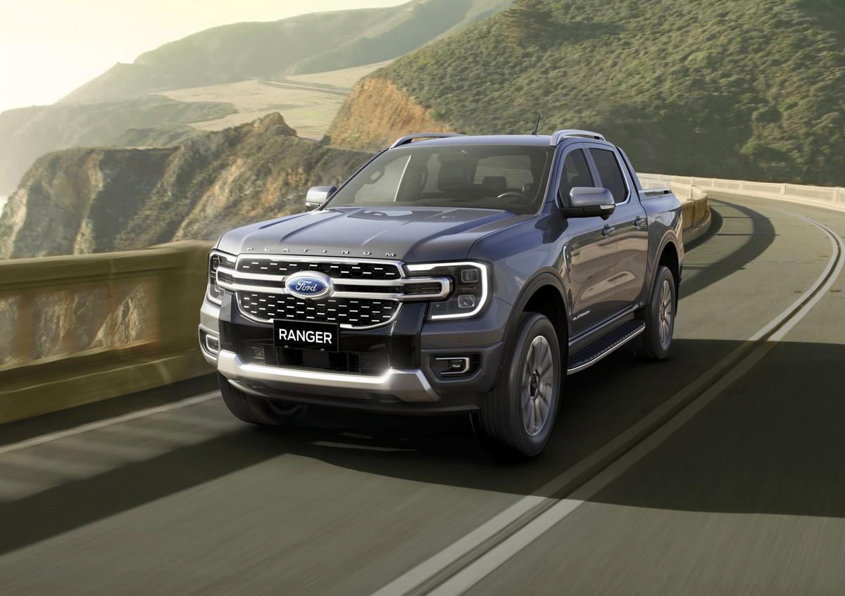 Edel-Pick-up: Der Ford Ranger Platinum ist ganz neu im Programm und steht für Luxus pur. Den Antrieb im Platinum übernimmt der 240 PS starker V6-Turbodiesel samt serienmäßiger Zehngang-Automatik. | Foto: Ford