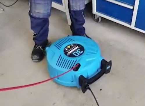 EasyCure ist einer Kabeltrommel nachempfunden. Die Handhabung ist laut Bodenbender einfach. | Foto: Bodenbender EasyCure ist einer Kabeltrommel nachempfunden. Die Handhabung ist laut Bodenbender einfach. | Foto: Bodenbender