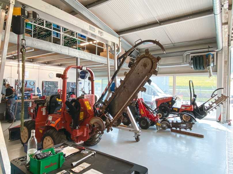 Die vorhandene Werkstatt hat L-Team ausgebaut. | Foto: L-Team Baumaschinen Die vorhandene Werkstatt hat L-Team ausgebaut. | Foto: L-Team Baumaschinen