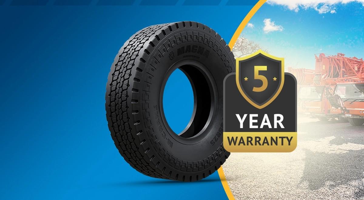5 Jahre Garantie auf den neuen Mobilkran-Reifen: Magna Tyres präsentiert den M-Crane auf der bauma 2025. | Foto: Magna Tyres
