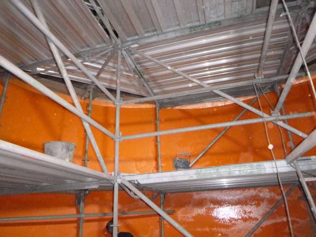 Stahlbehälter-Sanierung mit Polyurea-Beschichtung Stahlbehälter-Sanierung mit Polyurea-Beschichtung