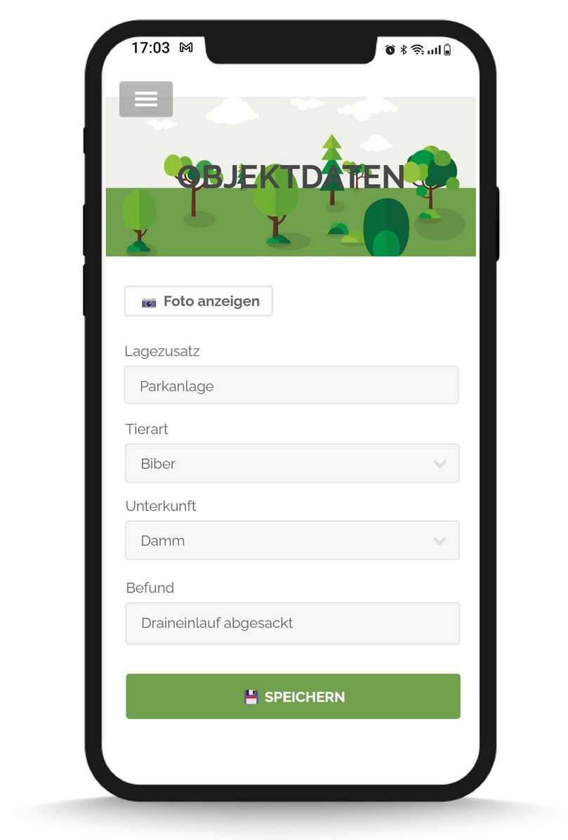Eingabefläche zur Datenerfassung. | Foto: Stefanie Fiedler Eingabefläche zur Datenerfassung. | Foto: Stefanie Fiedler