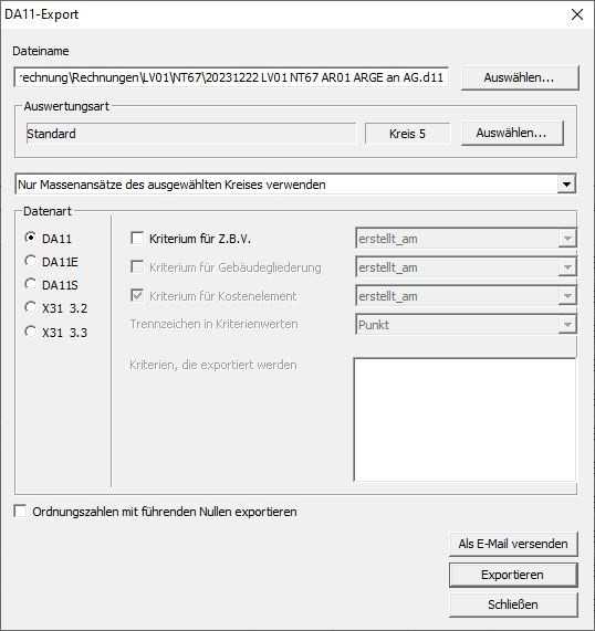 DA11-Export in verschiedene Datenformate | Foto: HARZing Bauingenieure GmbH, Bad Harzburg
