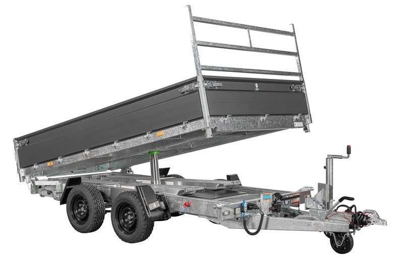 Die elektrische Kippfunktion mit integriertem Hydraulikzylinder sorgt fürs Entladen. | Foto: WAGENBOUW HAPERT B.V.