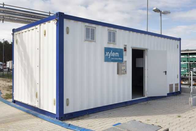 Kompakt gebaut, schnell geliefert: Die gesamte Anlage kam im Container auf das Werksgelände in Haren.