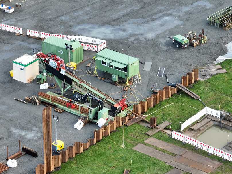 Erdkabelverlegung unter der Ems für A-Nord und Windparkanbindung. | Foto: Bohlen-Doyen