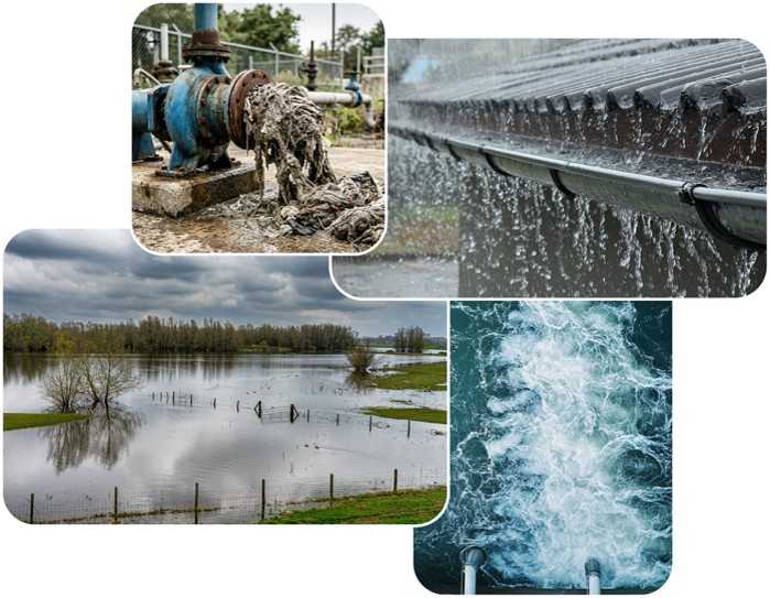 Verzopfungen, Wetterextreme und ineffiziente Prozesse sind typische Probleme in der Wasserwirtschaft. KI-gestützte Datenanalysen, wie die von Zahnen Technik, helfen dabei, diese frühzeitig zu erkennen und zu bewältigen. | Foto: Zahnen Technik