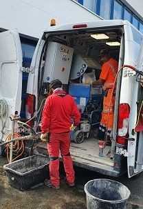 KS-ASS Anlage mit Mörtel, Mischer und Pumpe von Hermes-Technologie | Foto: Hermes Technologie