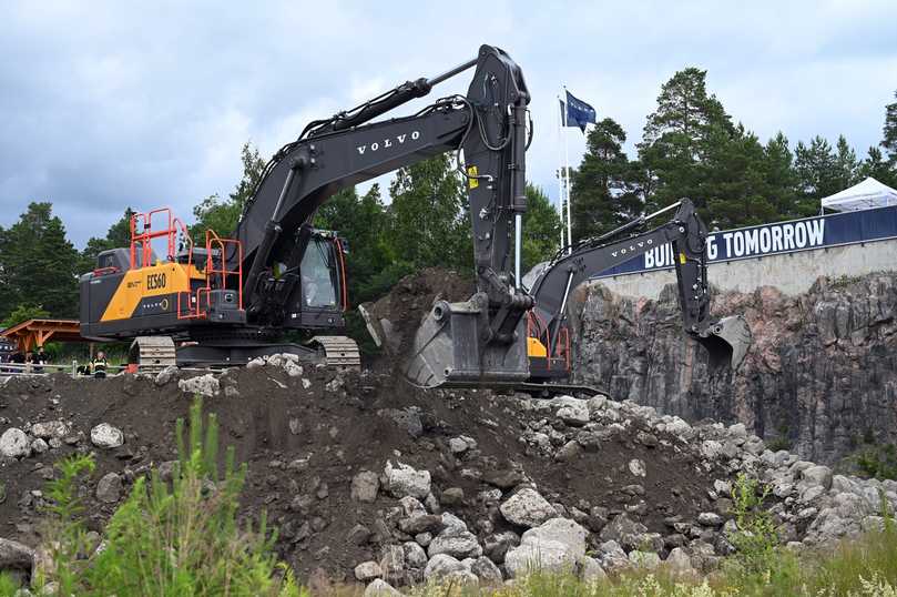 Der neue Volvo EC560-Kettenbagger kommt 2027 auf den Markt. | Foto: Frank Hausmann