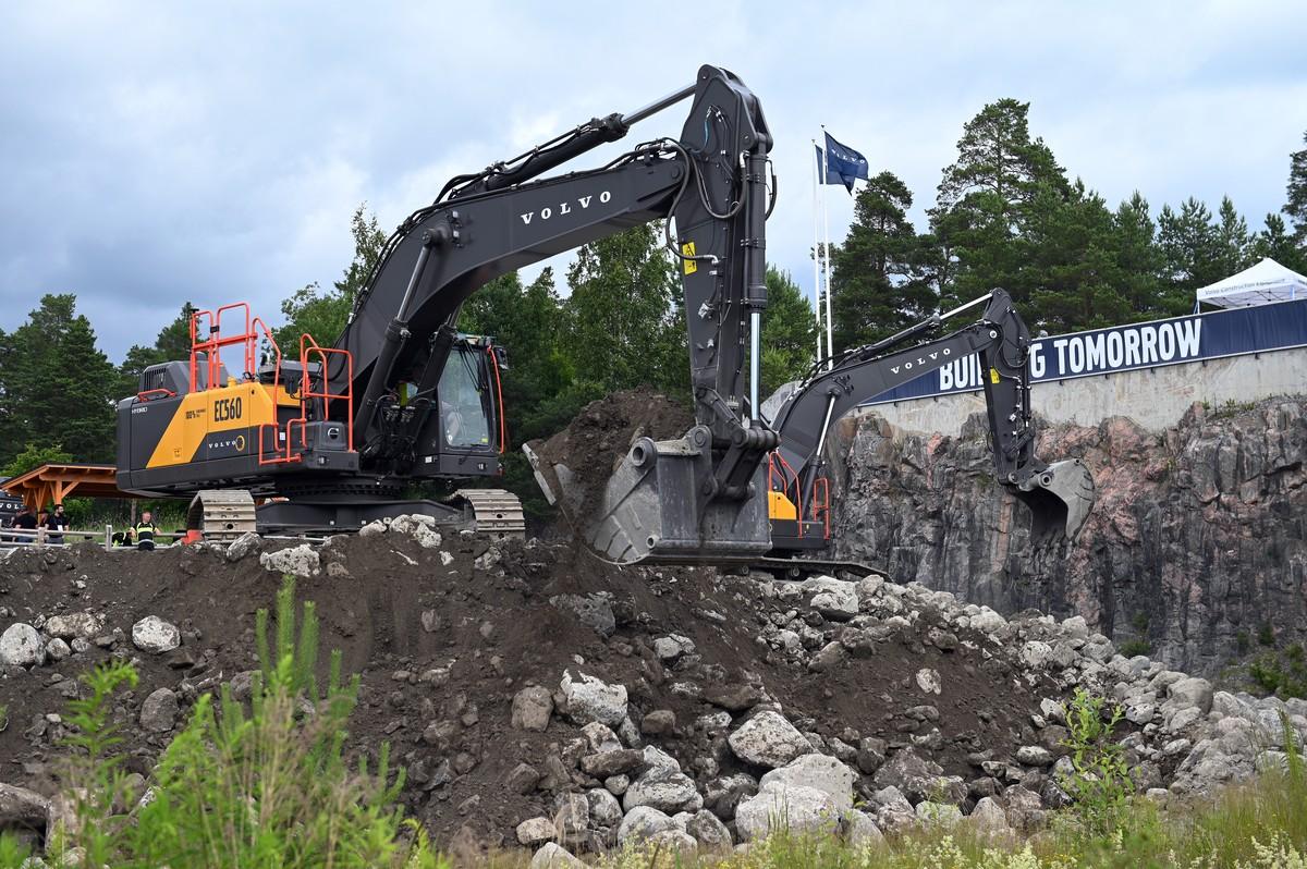 Der neue Volvo EC560-Kettenbagger kommt 2027 auf den Markt. | Foto: Frank Hausmann