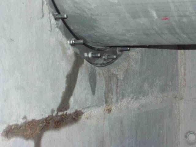 Riss in Kernbohrung Riss in Kernbohrung