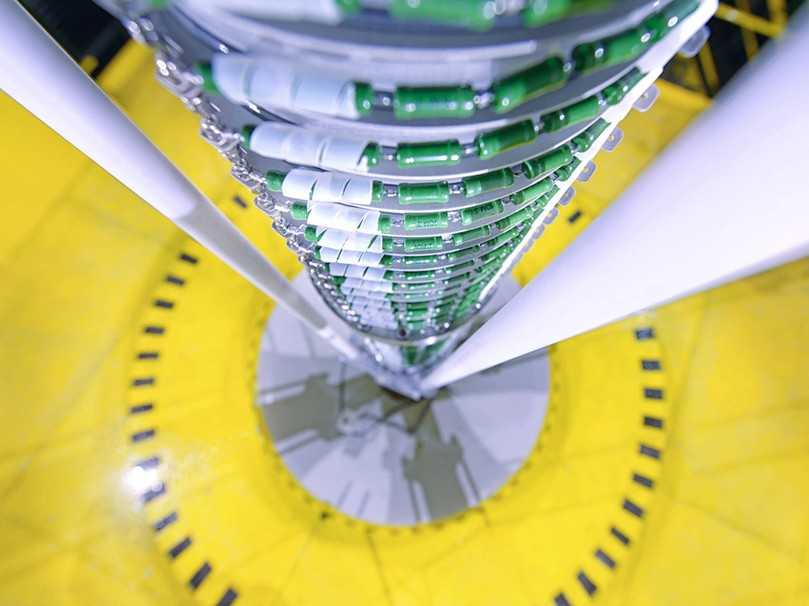 Hier werden Schrumpfmuffen vernetzt: Elektronenbeschleuniger Spirale bei BGS. | Foto: BGS
