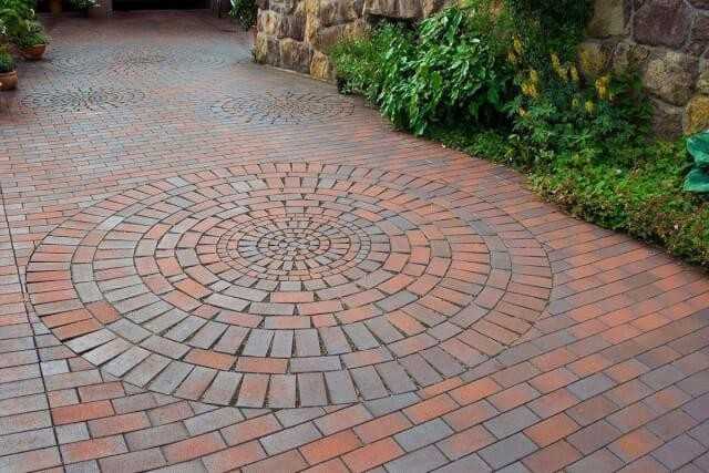 Unendlich viel Kreativitat möglich mit Pflasterklinker, z.B. Kreismuster