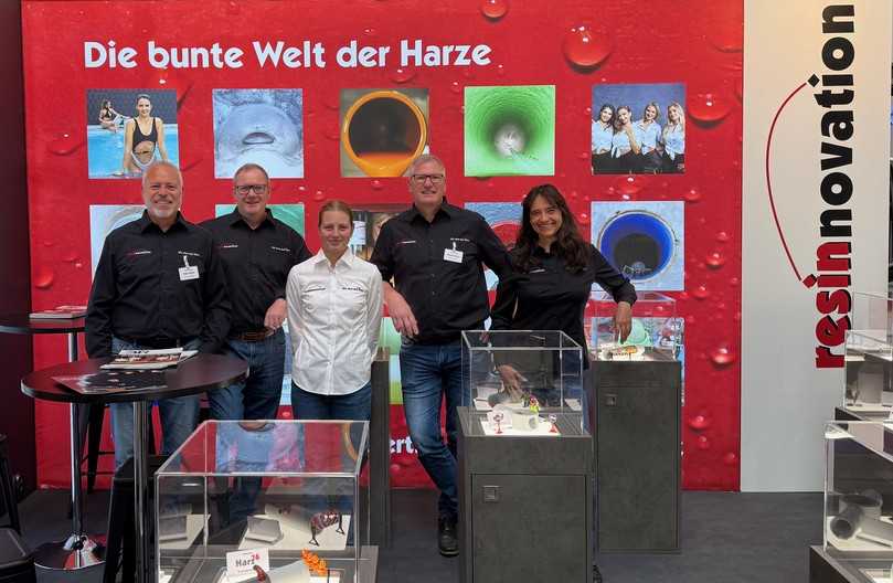 Das Resinnovation-Team samt Messeverstärkung | Foto: resinnovation GmbH