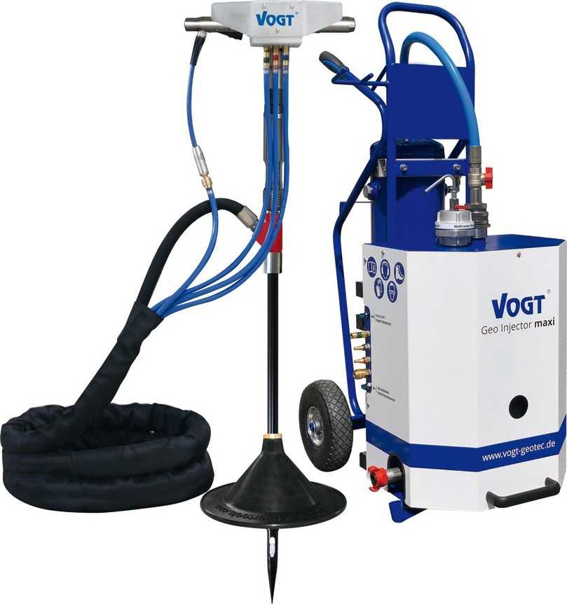 Der Vogt Geo Injector ist eine Injektionslanze zur Bodenauflockerung und zum Einbringen von trockenen, gelförmigen oder flüssigen Stoffen. | Foto: Markus Koch Der Vogt Geo Injector ist eine Injektionslanze zur Bodenauflockerung und zum Einbringen von trockenen, gelförmigen oder flüssigen Stoffen. | Foto: Markus Koch