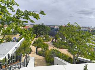 Ein Park auf dem Dach