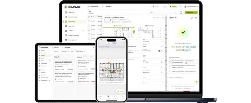 Die verschiedenen KI-Funktionen von Capmo sollen den Informationsfluss erleichtern, Routineaufgaben reduzieren und Abweichungen frühzeitig sichtbar machen. | Foto: Capmo