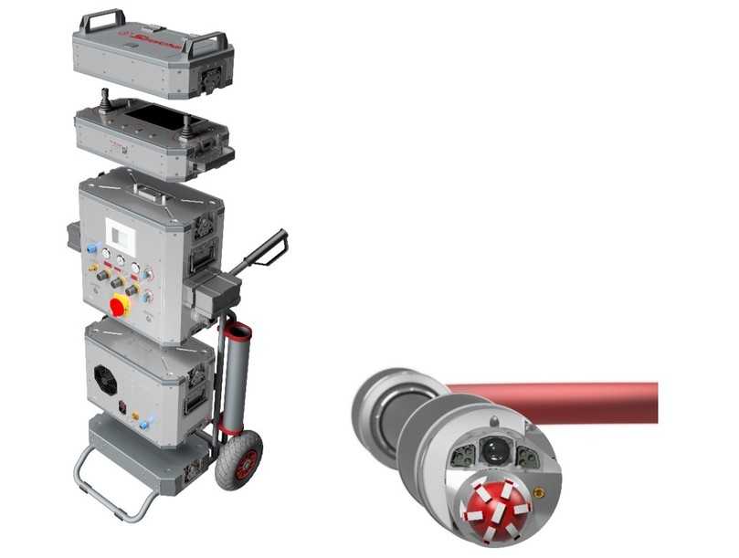 Elektrofräsroboter CL70 | Foto: Streicher Kanalsysteme Elektrofräsroboter CL70 | Foto: Streicher Kanalsysteme