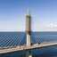 Neue Storstrøm-Brücke: Kletterschalung für den 102-Meter-Pylon