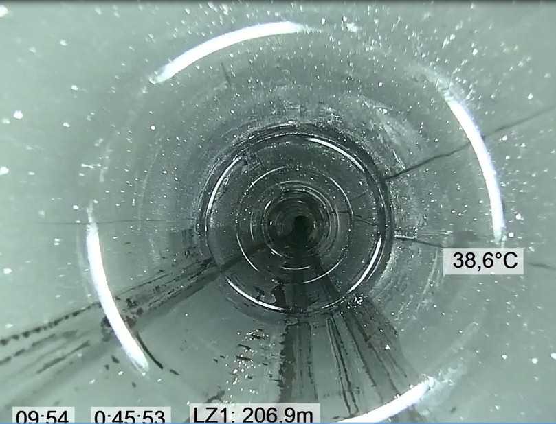 Bild 16: Linienlagerungstaugliches Relining-Rohr nach der Sanierung | Foto: ICP mbH Bild 16: Linienlagerungstaugliches Relining-Rohr nach der Sanierung | Foto: ICP mbH