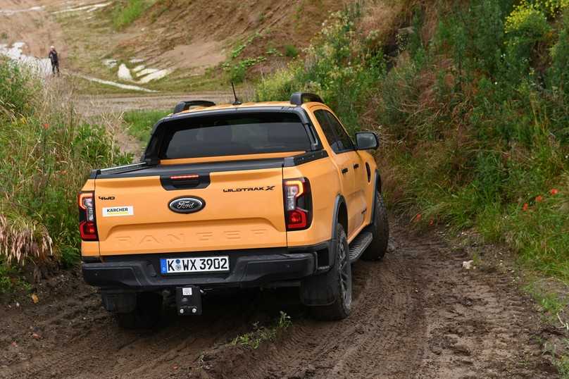 Ford Ranger im Test der B_I MEDIEN: Es geht steil - kein Problem für den Wildtrak X. | Foto: Frank Hausmann