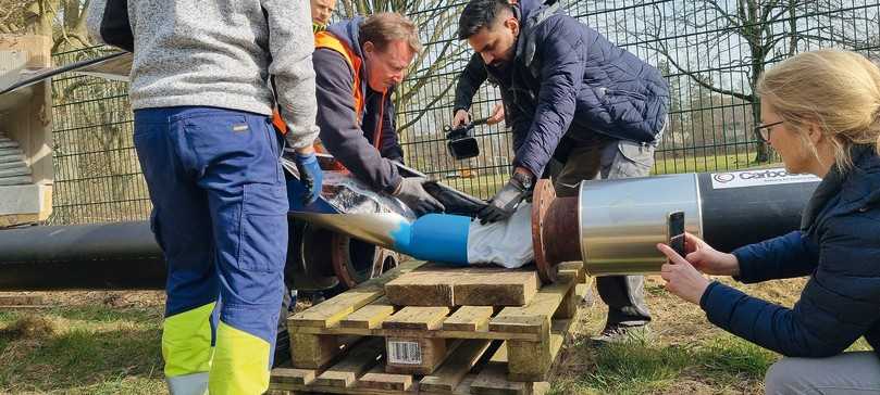Beginn des Linereinzuges. | Foto: PPR Deutschland Beginn des Linereinzuges. | Foto: PPR Deutschland