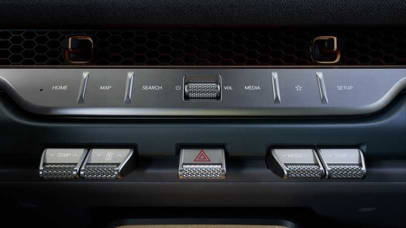 Die sorgfältig ausgewählten Tasten sollen eine schnelle, intuitive Bedienung der wichtigsten Funktionen ermöglichen. | Foto: Kia Die sorgfältig ausgewählten Tasten sollen eine schnelle, intuitive Bedienung der wichtigsten Funktionen ermöglichen. | Foto: Kia