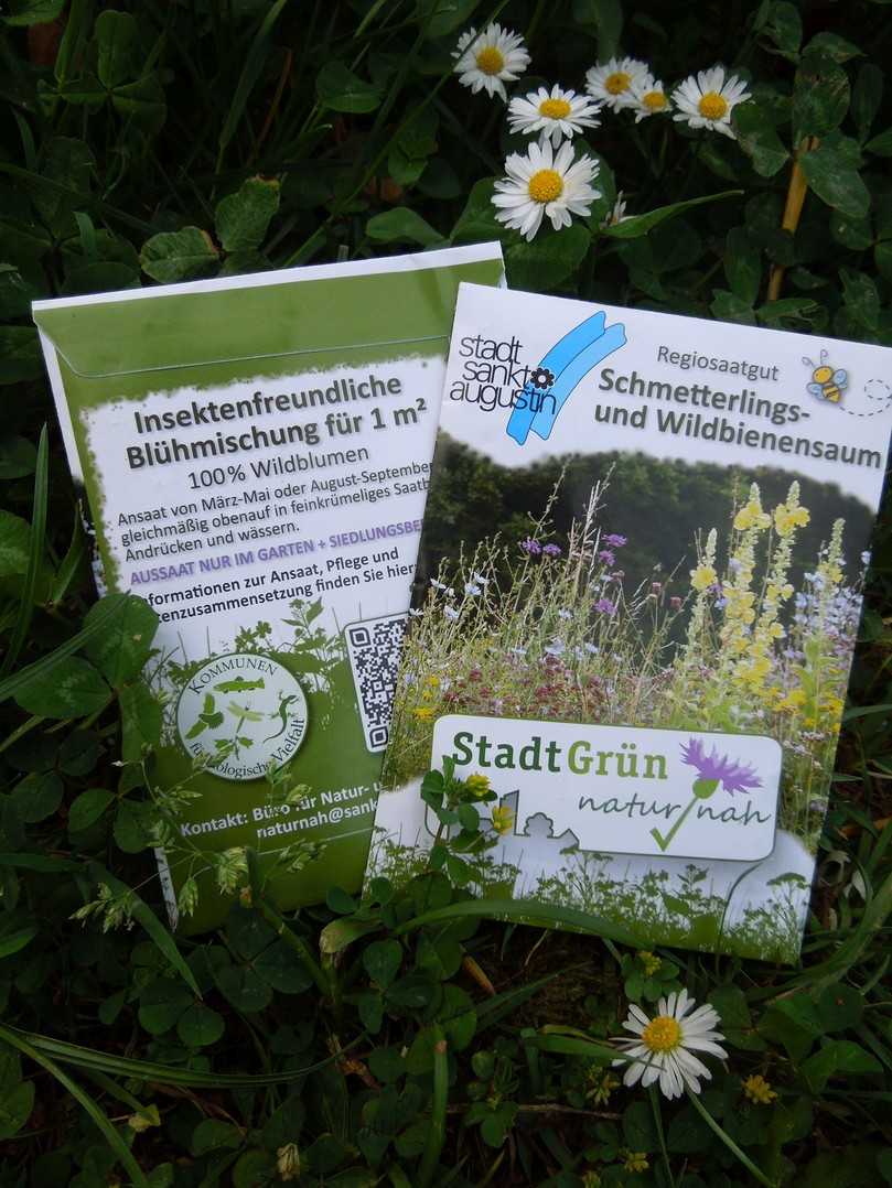 Für bunte Vielfalt in Sankt Augustin: Das Büro für Natur- und Umweltschutz der Stadt verschenkt regionales Saatgut. | Foto: Stadt Sankt Augustin Für bunte Vielfalt in Sankt Augustin: Das Büro für Natur- und Umweltschutz der Stadt verschenkt regionales Saatgut. | Foto: Stadt Sankt Augustin