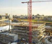 Gläserner Würfel auf dem Washingtonplatz