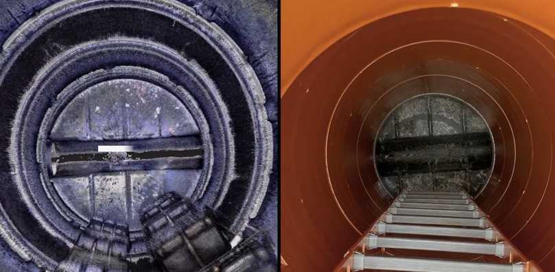 Der Altschacht (links) und der neue Awaschacht 800 (rechts) im Vergleich | Foto: Rehau