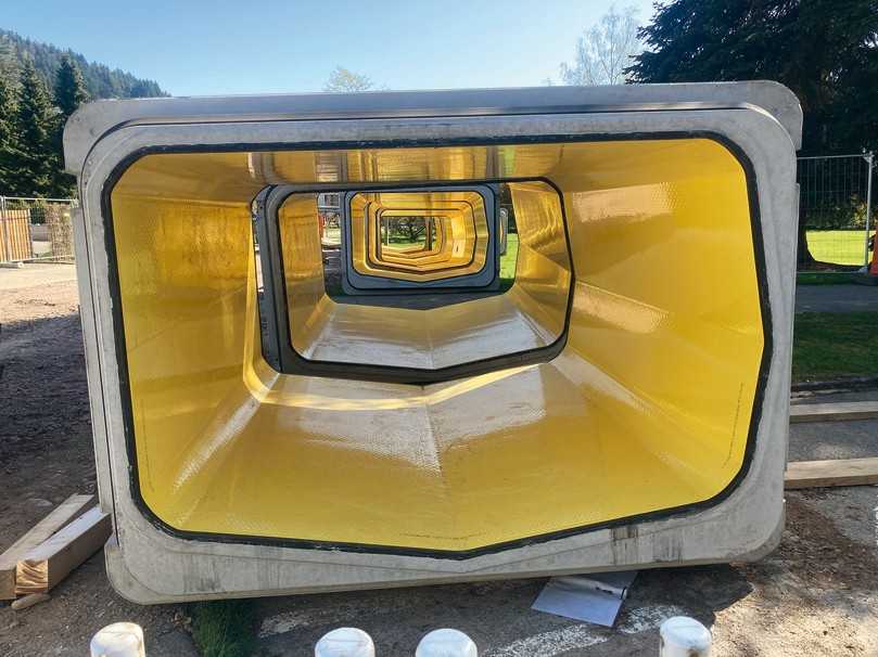 In Haslach konnte mit dem neu entwickelten System ein Mehrwert erzielt werden. | Foto: Beton Müller In Haslach konnte mit dem neu entwickelten System ein Mehrwert erzielt werden. | Foto: Beton Müller