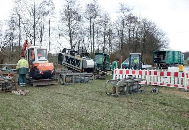 Abb. 7: Baustelleneinrichtung für den Feldversuch